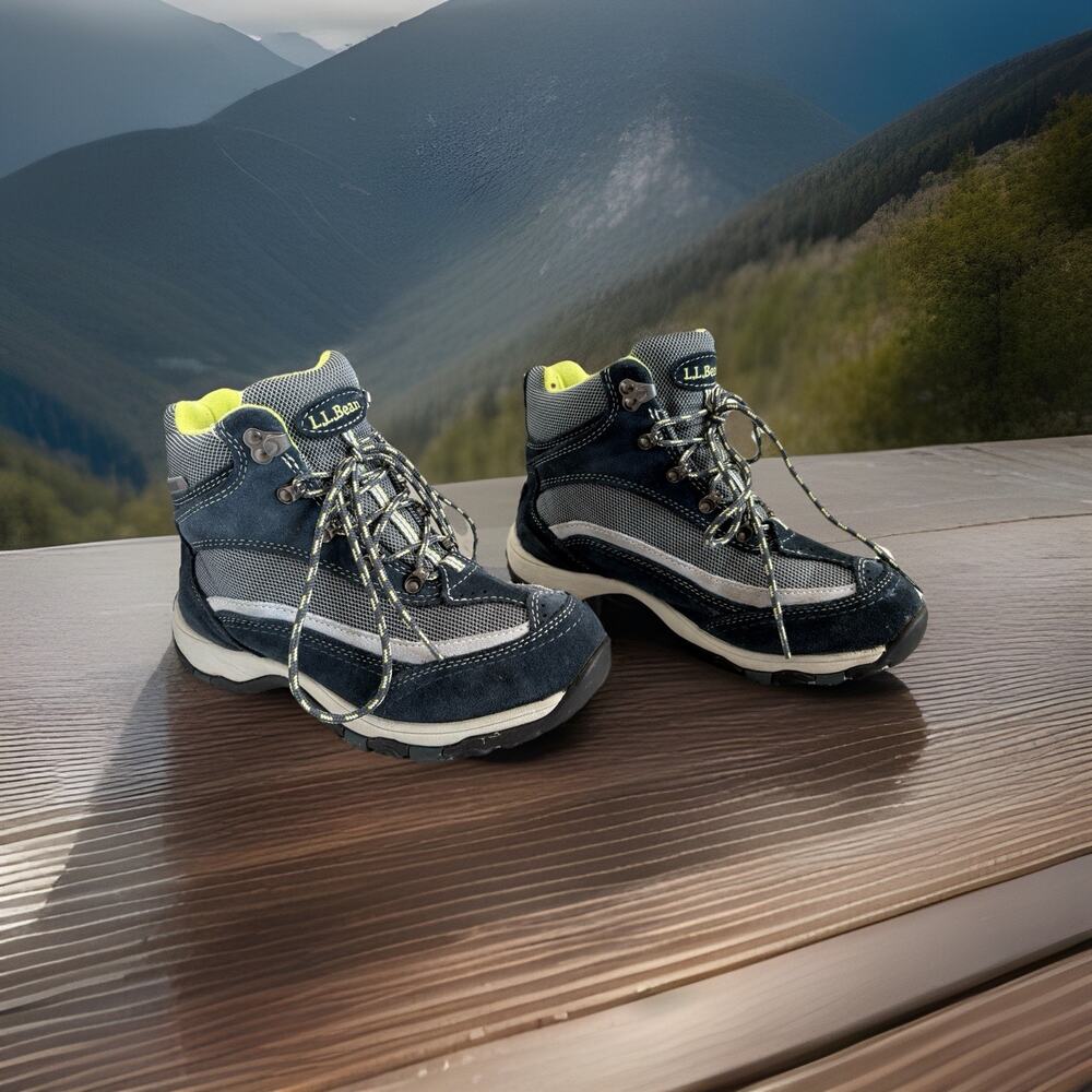 LLBean Access Hiking Boots - Women’s 6.5 Navy Waterproof Outdoors Spring Trail